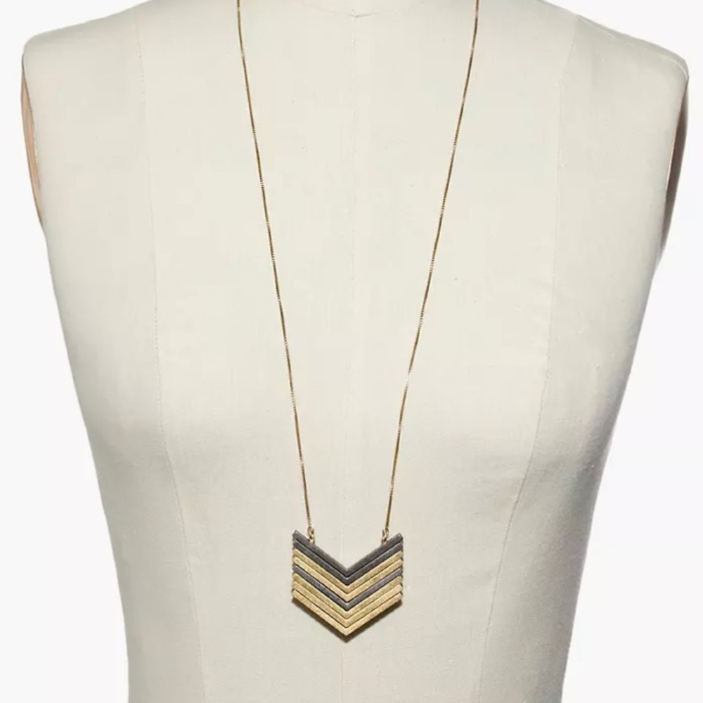 Madewell Arrowstack Adjustable Statement Necklace